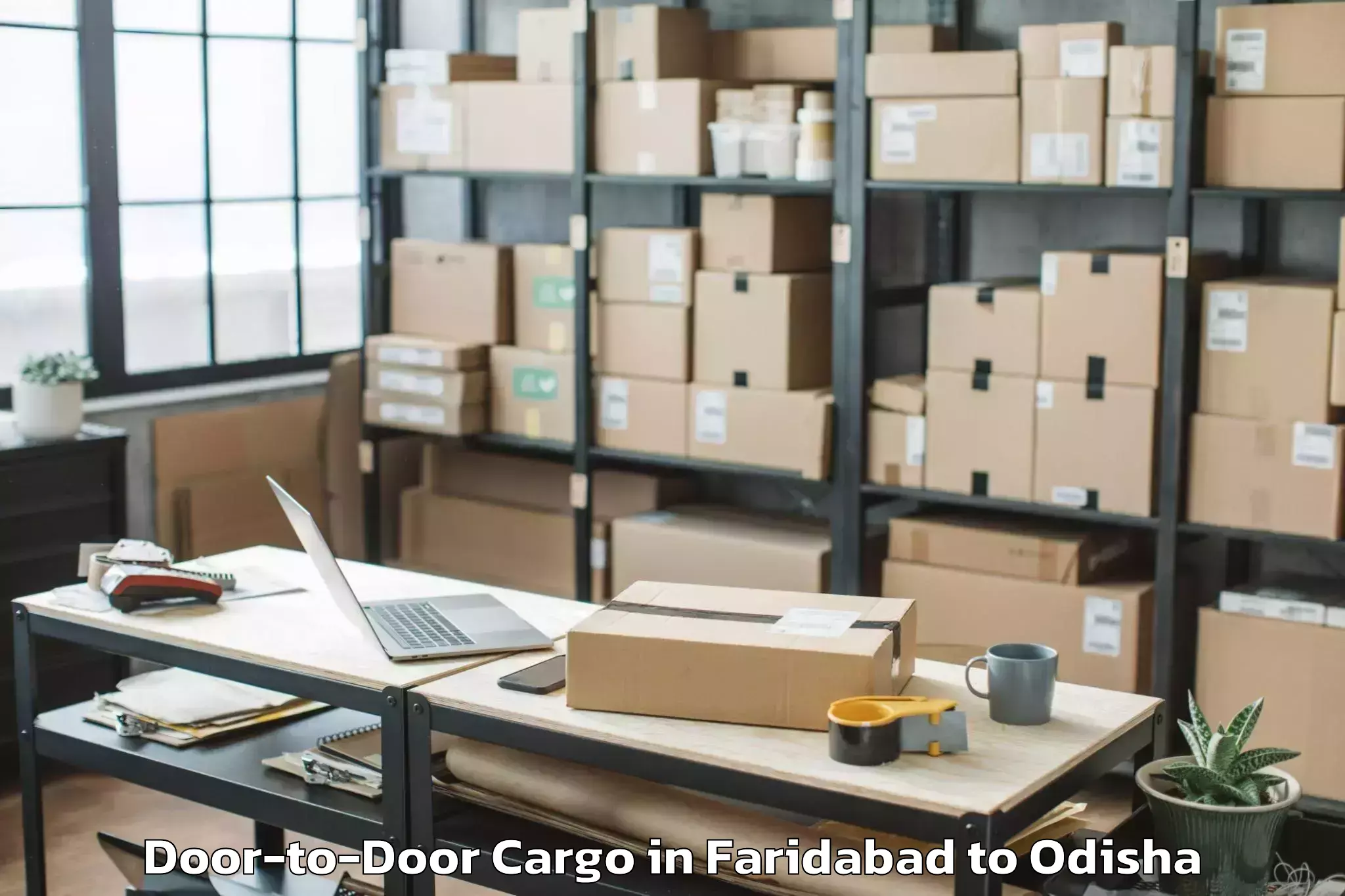 Trusted Faridabad to Aul Door To Door Cargo